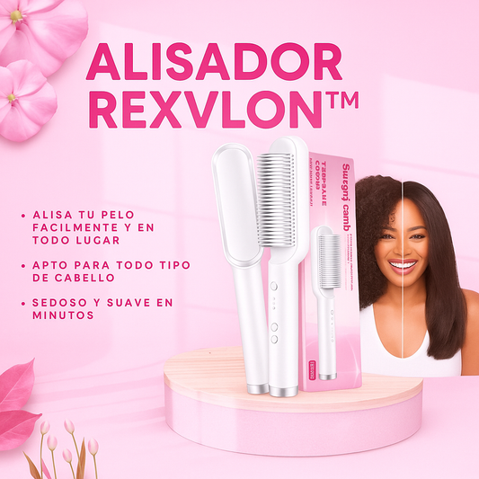 Rexvlon™ Cepillo Alisador 3 en 1 | Resultados hermosos en solo segundos