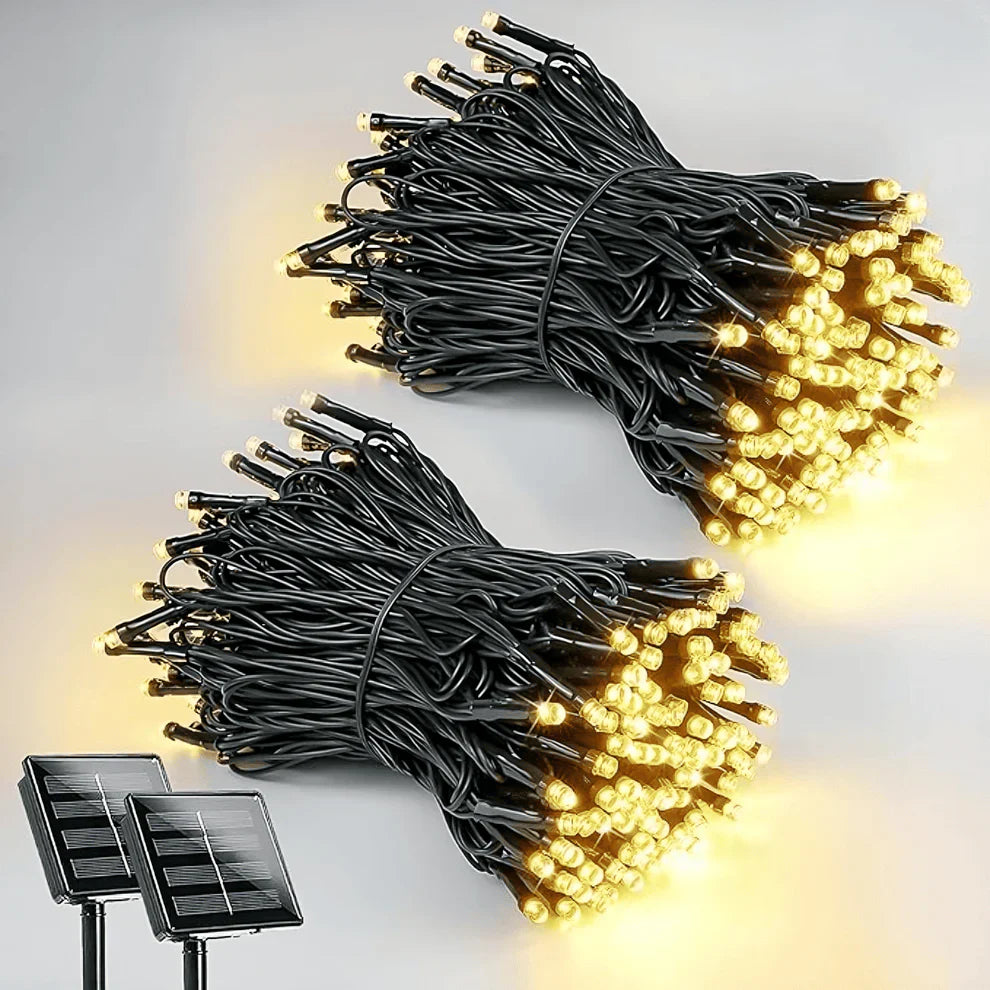 Luces LED Navideñas SolarMax™ Con Panel Solar